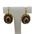 Orecchini oro 18 kt Donna Pendenti filigranati con granato rosso scuro | Gioiellitosti.it